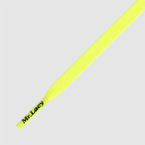 Goalies Football Boot Laces - Neon Lime Yellow - Mr.Lacy