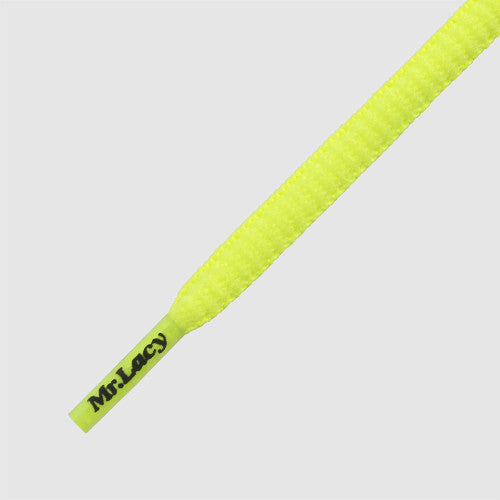 Runnies Hydrophobic Shoelaces - Neon Lime Yellow - Mr.Lacy