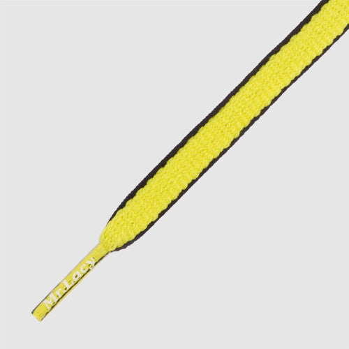 Slimmies Two Tone Shoelaces - Yellow and Black - Mr.Lacy