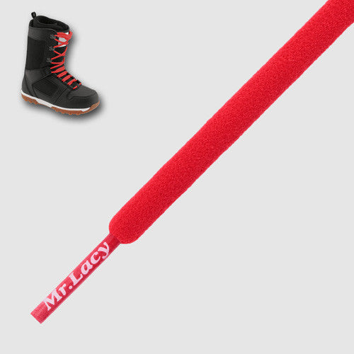 Snowies Snowboard Boot Laces - Red