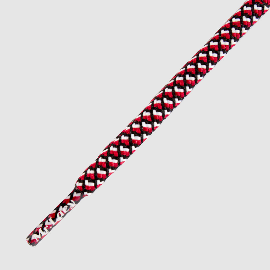 Ropies Shoelaces - 3 Tone Black/White/Red - Mr.Lacy