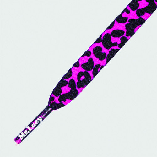 Printies Shoelaces - Leopard Pink/Black - Mr.Lacy